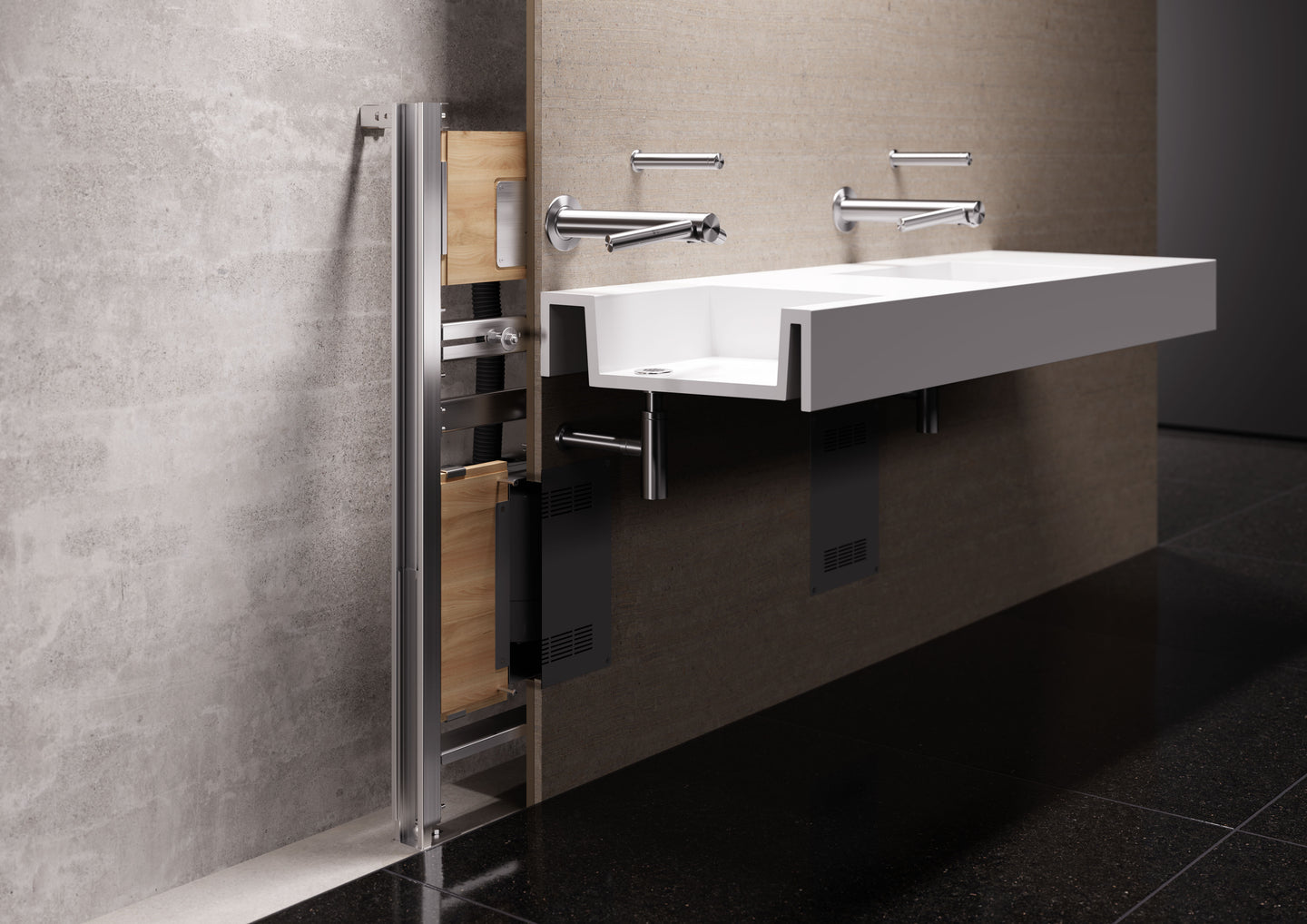 Air Tap™ Frame Set- Dyson Airblade WD06 Vorwandelement